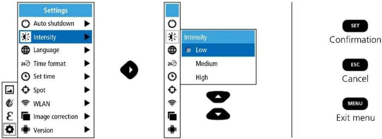 Laserliner ThermoCamera Connect - Settings: Display brightness - 1