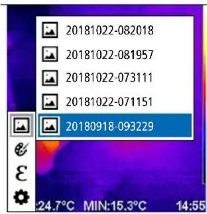 Laserliner ThermoCamera Connect - Mediegalleri / Slet optagelser - 3