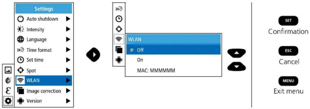 Laserliner ThermoCamera Connect - Settings: WLAN connection - 1