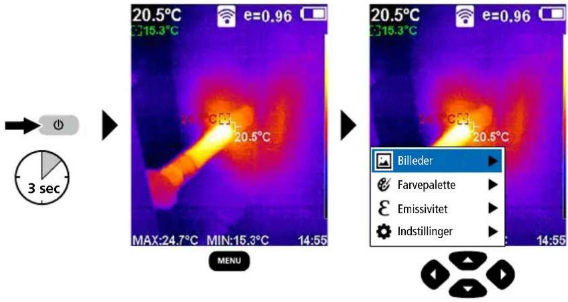 Laserliner ThermoCamera Connect - Hovedmenu - 1