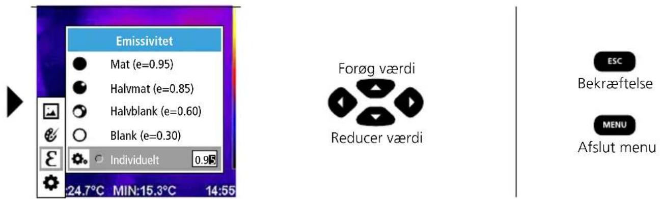 Laserliner ThermoCamera Connect - Emissivitet: Emissionsgrad - 2