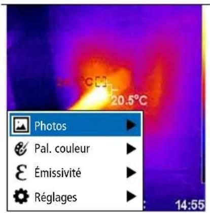 Laserliner ThermoCamera Connect - Vue d'ensemble des médias / Effacer les enregistrements - 1