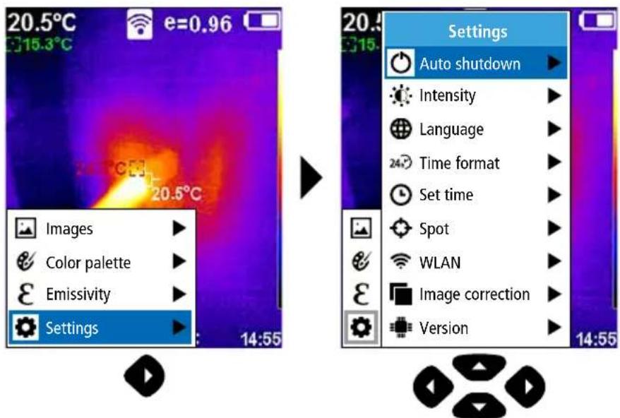 Laserliner ThermoCamera Connect - Settings - 1