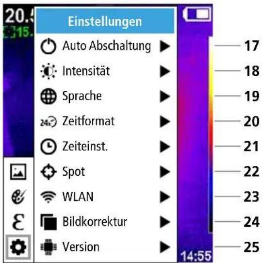Laserliner ThermoCamera Connect - Hauptmenü - 1