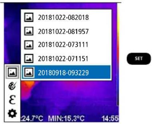 Laserliner ThermoCamera Connect - Media gallery / to delete recording - 3