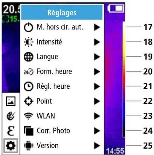 Laserliner ThermoCamera Connect - Menu principal - 1