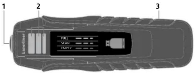 1 2 3 LaserFilter FULL SCAN EMPTY