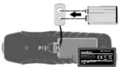 Laserliner BBQGasCheck - Plaatsen van de batterijen - 1