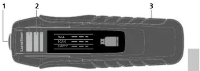 1 2 3 Laserliner FULL SCAN EMPTY