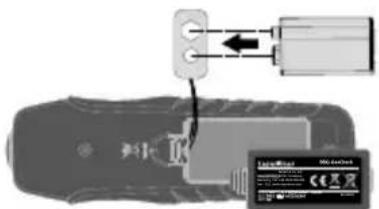 Laserliner BBQGasCheck - Installation de la pile - 1