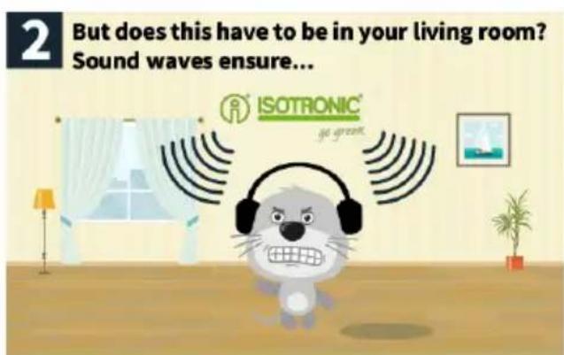 2 But does this have to be in your living room? Sound waves ensure... ISOTRONIC go great