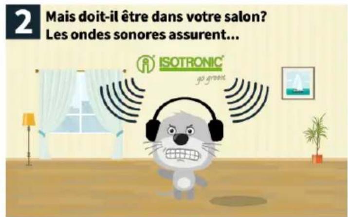 2 Mais doit-il être dans votre salon? Les ondes sonores assurent... ISOTRONIC® go green