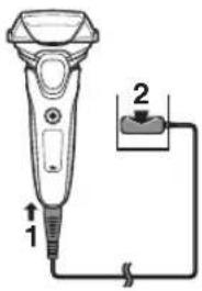 PANASONIC ESLT68 - Tıraş makinesini şarj etme - 1