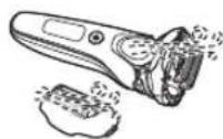 PANASONIC ESLT68 - Faites sécher complètement la section de la grille de protection, le rasoir et la tondeuse de précision [a⑪] - 1