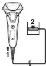 PANASONIC ESLT68 - Opladning af barbermaskinen - 1