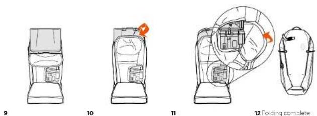 SCOTT Patrol E2 30 Backpack Kit - RE-FOLDING THE AIRBAG - 9