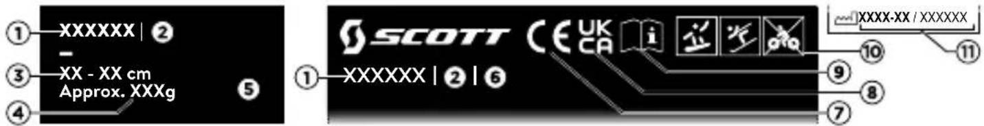 SCOTT Chase 2 Plus Helmet - MARKIERUNGEN AN DEN PRODUKTEN - 1