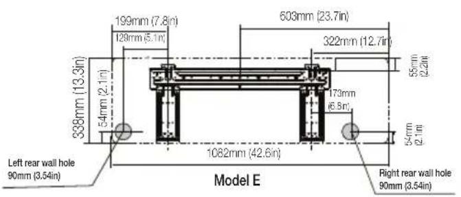 BEKO BEEPGH 121 - Mounting plate dimensions - 3