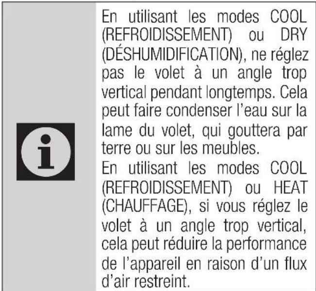 BEKO BEHPH 241 - Réglage de l'angle vertical de flux d'air - 1