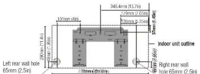 BEKO BEHPH 241 - Mounting plate dimensions - 4