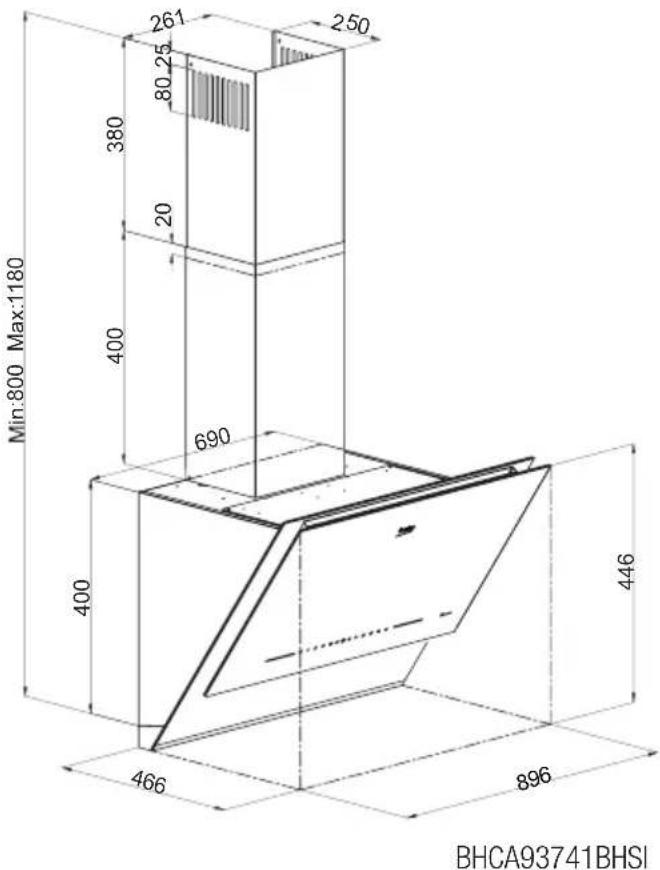 BEKO BHCA93741BHSI - Celkový vzhled - 3