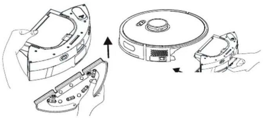 BEKO VRR 81214 VW - Instalarea unității cu mop umed - 8