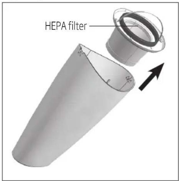 BEKO VCS 50700 CW - Cleaning the dust container - 1