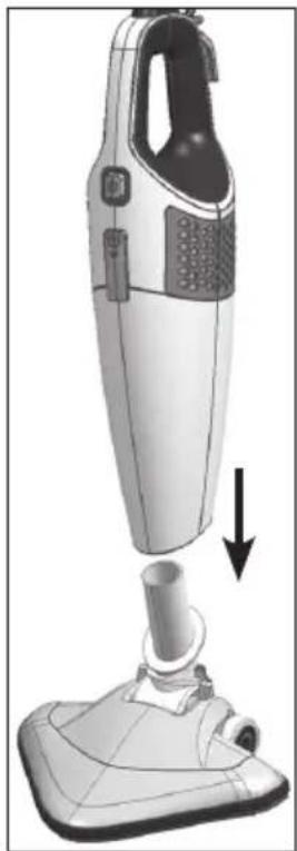 BEKO VCS 50700 CW - Attaching/removing the brush - 1