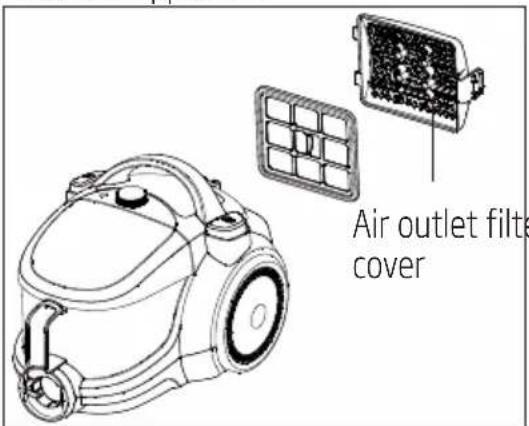 BEKO BKS 5423 - Air outlet filter - 1