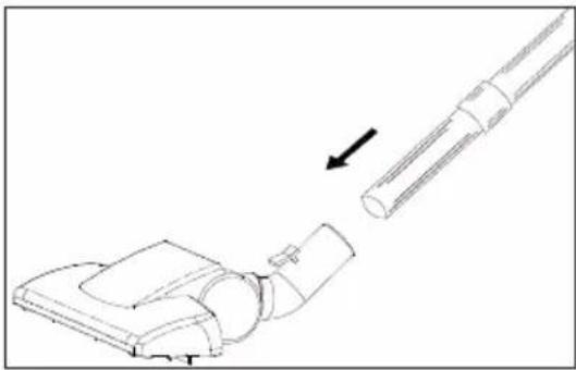 BEKO BKS 5423 - Fixation/retrait de la brosse pour parquet/moquette - 1