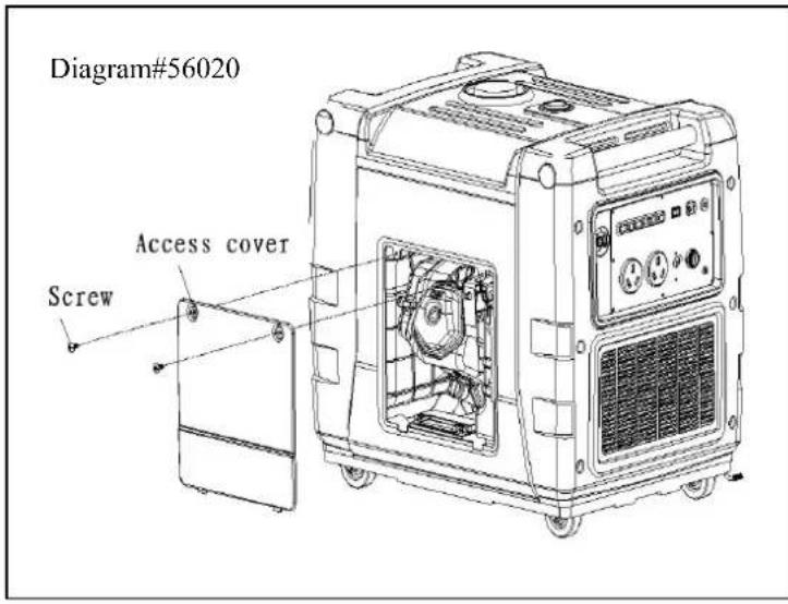 Diagram#56020 Access cover Screw