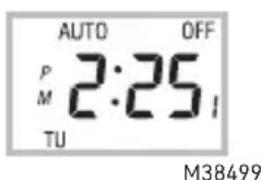 AUTO OFF P 2:25 M TU M38499