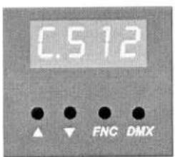 C.512 ▲ ▼ FNC DMX