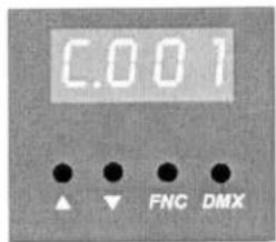 C.001 ▲ ▼ FNC DMX