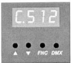 C.512 ▲ ▼ FNC DMX