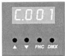 C.001 ▲ ▼ FNC DMX