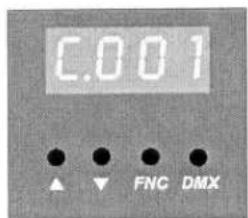 C.001 ▲ ▼ FNC DMX