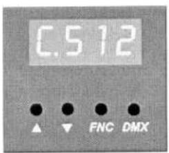 C.512 ▲ ▼ FNC DMX
