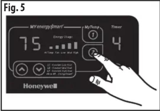 HONEYWELL EnergySmart HZ970 - OPERATION (continued) - 1