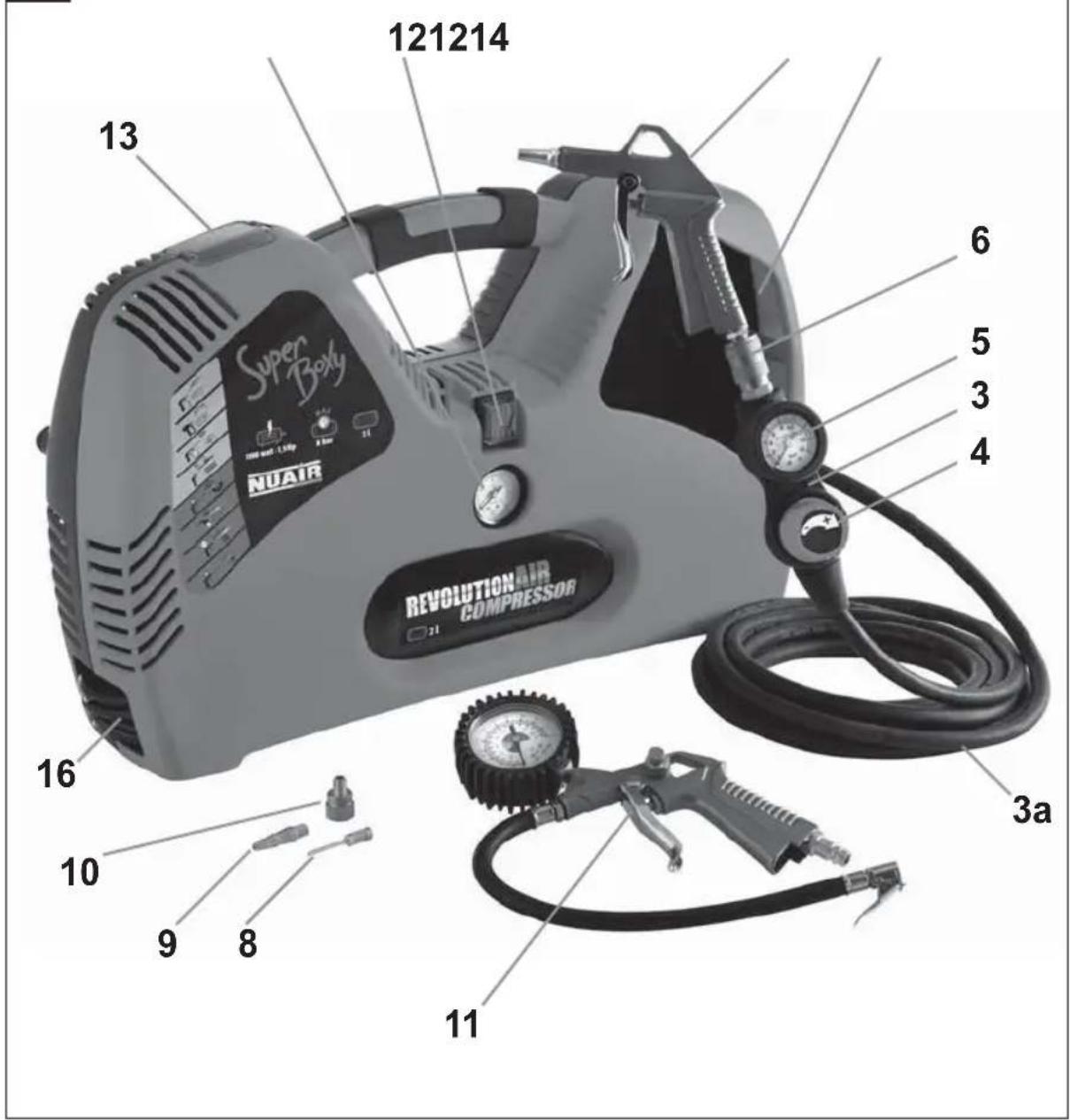 NUAIR Revolution Air Compressor W8215240 - SuperBoxy - 2