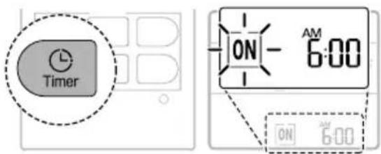 LG AC09BK - Press the Timer button repeatedly. - 1
