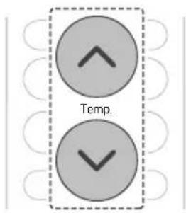 LG AC09BK - Druk op de knop ⬤ of ⬤ om de gewenste werkingscode te selecteren als de temperatuur hoger of lager is dan de doeltemperatuur. - 1
