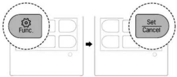 LG AC09BK - Sonderfunktionen abbrechen - 1
