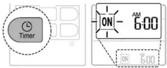 LG AC09BK - Отмяна на таймера за включване - 1