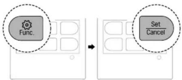 LG AC09BK - Erifunktsioonide tühistamine - 1