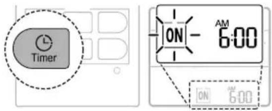 LG AC09BK - Opakovaně stiskněte tlačítko Timer. - 1