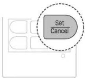 LG AC09BK - Blikání ikony zastavíte stisknutím tlačítka Set/Cancel. - 1