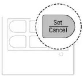 LG AC09BK - Press the Set/Cancel button to stop the icon from flashing. - 1