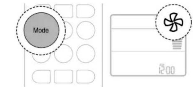 LG AC09BK - Ventiliatoriaus režimas - 1