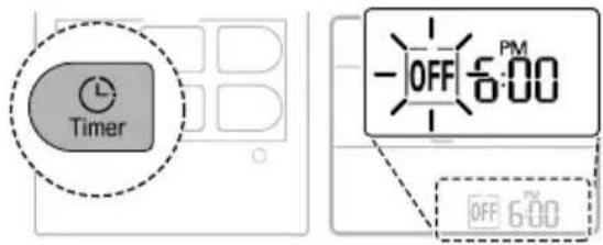 LG AC09BK - Annullamento del Timer spegnimento - 1